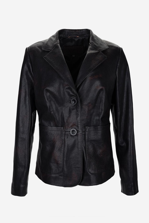  Valmenti Kadın Hakiki Deri Kızıl Eskitme Deri Mont