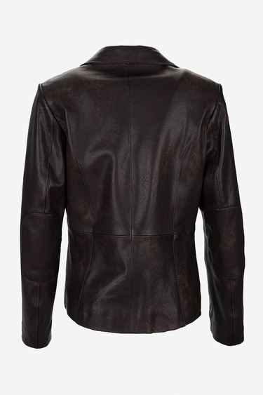  Valmenti Kadın Hakiki Deri Viski Eskitme Deri Mont