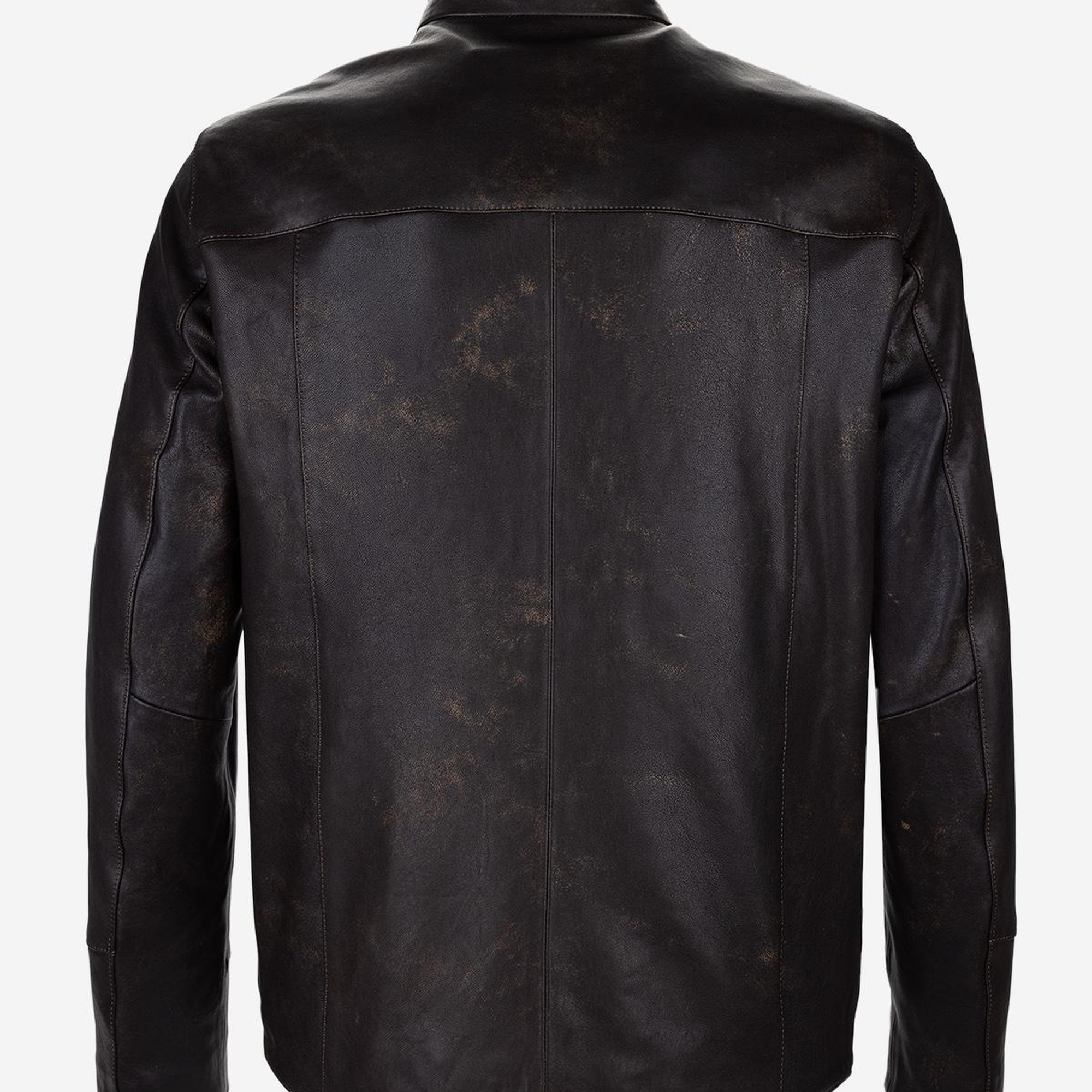 Valmenti Erkek Hakiki Deri Viski Eskitme Deri Mont