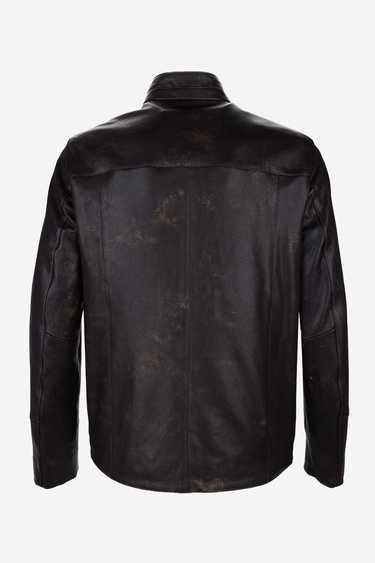  Valmenti Erkek Hakiki Deri Viski Eskitme Deri Mont