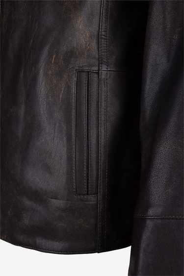  Valmenti Erkek Hakiki Deri Viski Eskitme Deri Mont