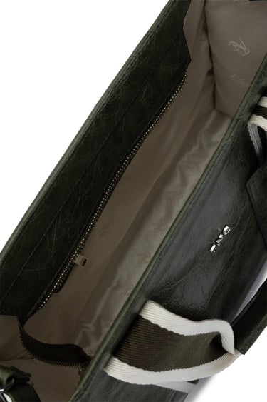  Tamer Tanca Kadın Vegan Haki Rugan Omuz Çanta