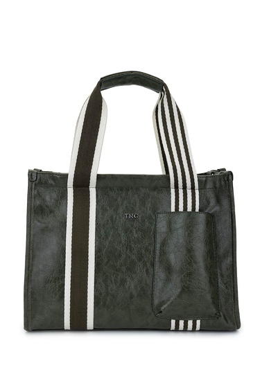  Tamer Tanca Kadın Vegan Haki Rugan Omuz Çanta