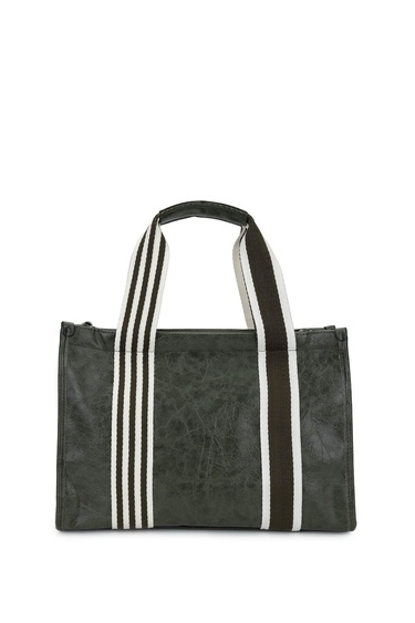  Tamer Tanca Kadın Vegan Haki Rugan Omuz Çanta