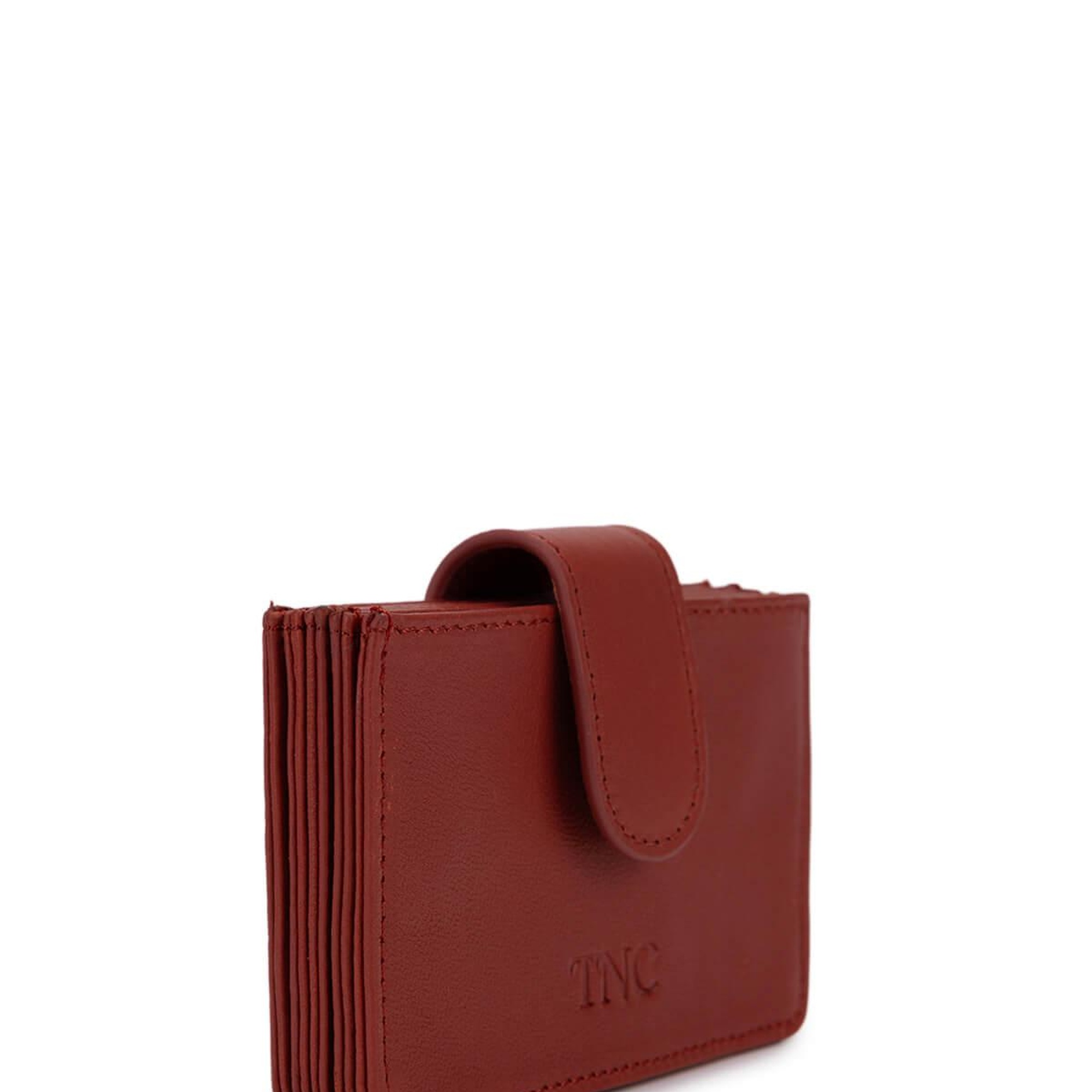 Tamer Tanca Unisex Hakiki Deri Kırmızı Kartlık