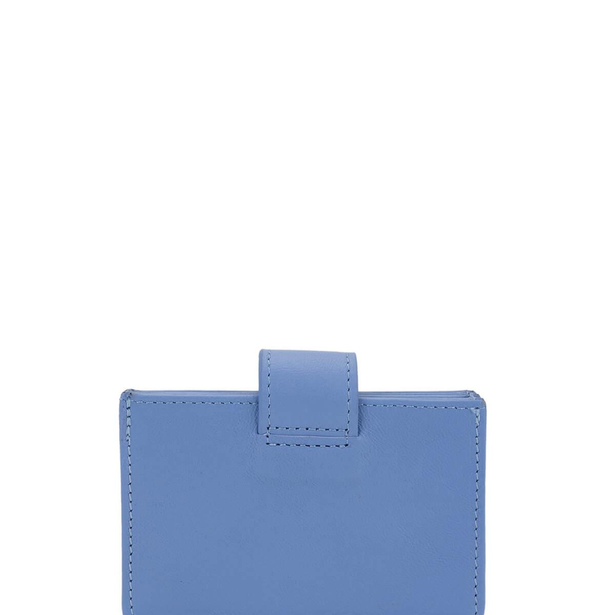 Tamer Tanca Unisex Hakiki Deri Buz Mavi Kartlık