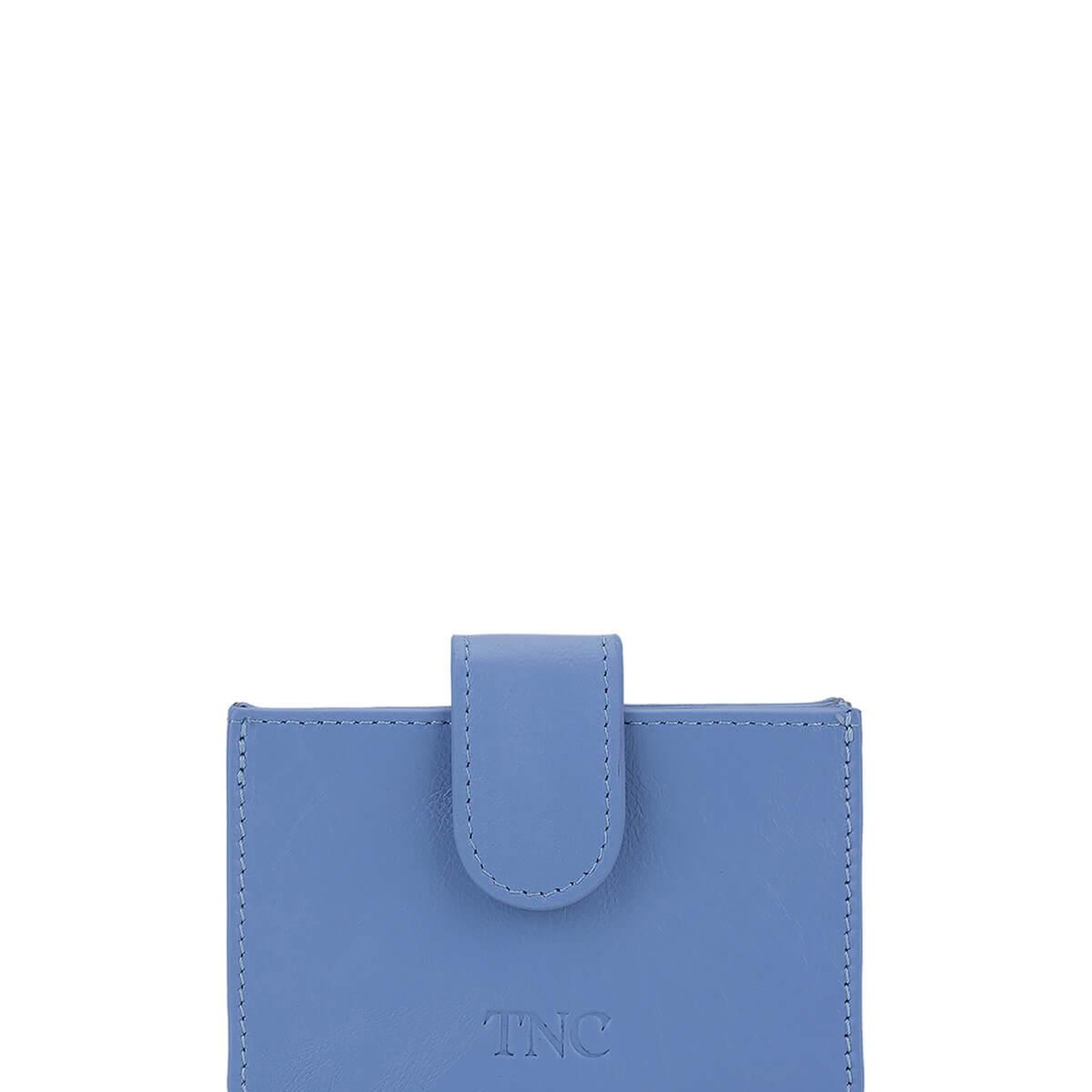 Tamer Tanca Unisex Hakiki Deri Buz Mavi Kartlık