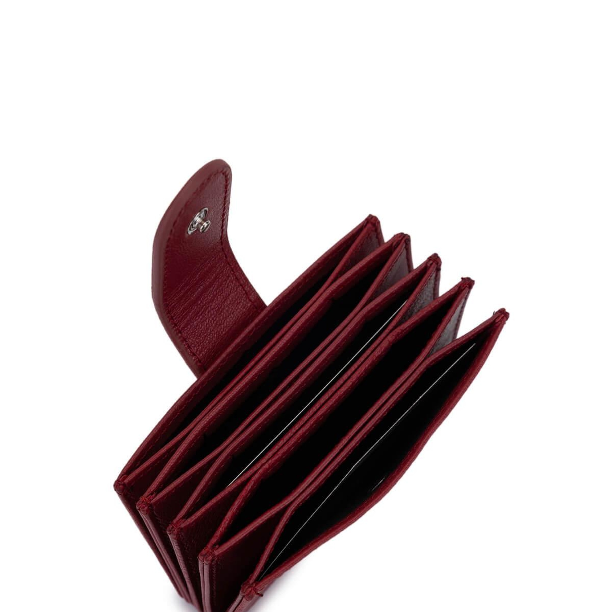 Tamer Tanca Unisex Hakiki Deri Bordo Kartlık