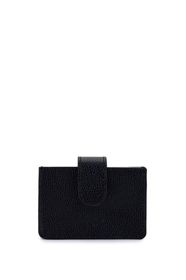  Tamer Tanca Unisex Hakiki Deri Siyah Havyar Kartlık