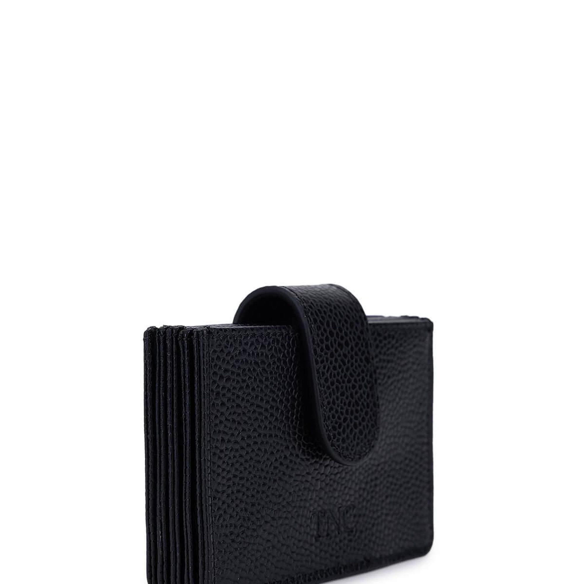 Tamer Tanca Unisex Hakiki Deri Siyah Havyar Kartlık