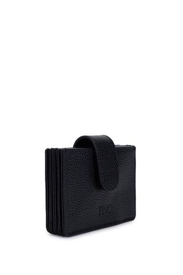  Tamer Tanca Unisex Hakiki Deri Siyah Havyar Kartlık