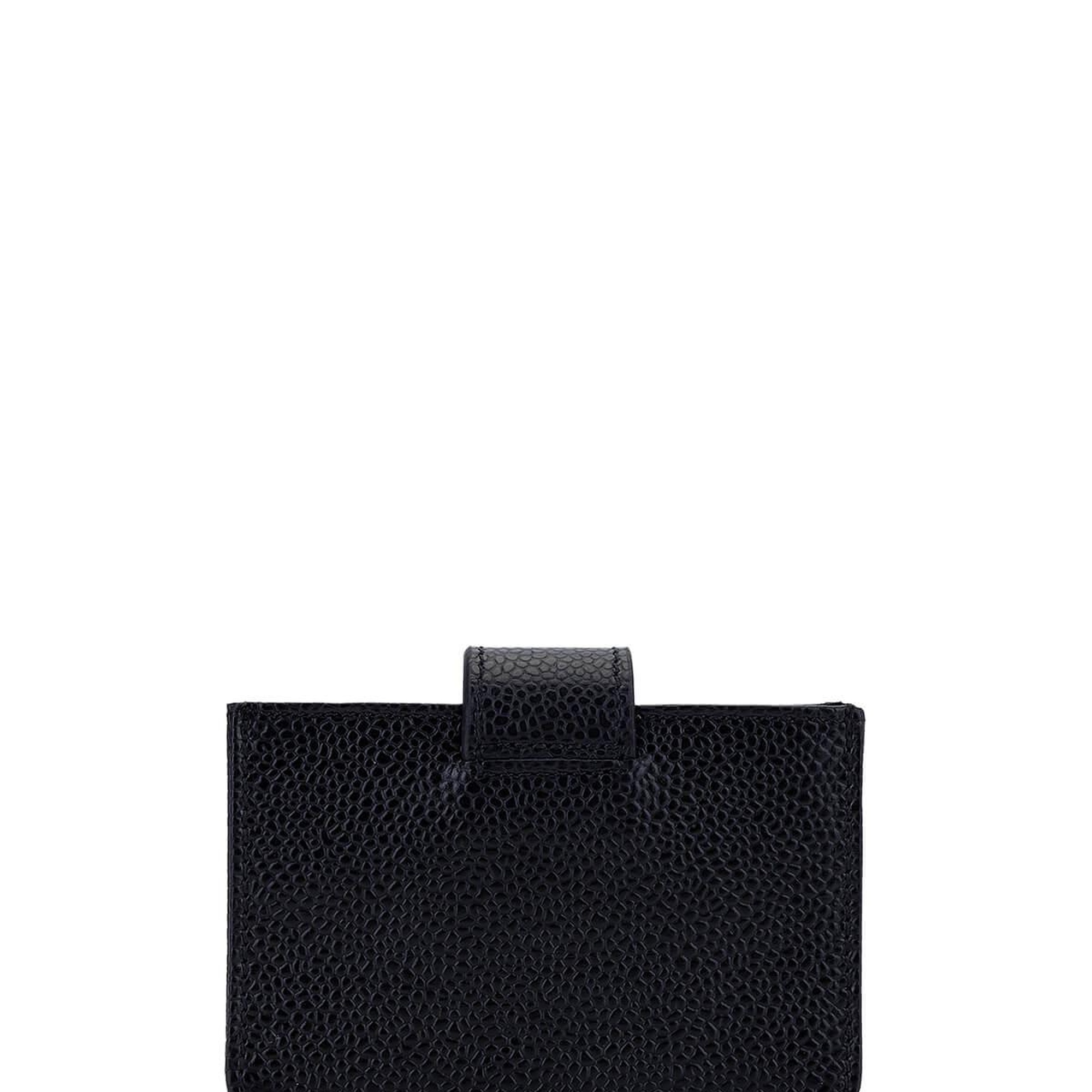 Tamer Tanca Unisex Hakiki Deri Siyah Havyar Kartlık