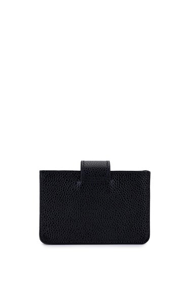  Tamer Tanca Unisex Hakiki Deri Siyah Havyar Kartlık