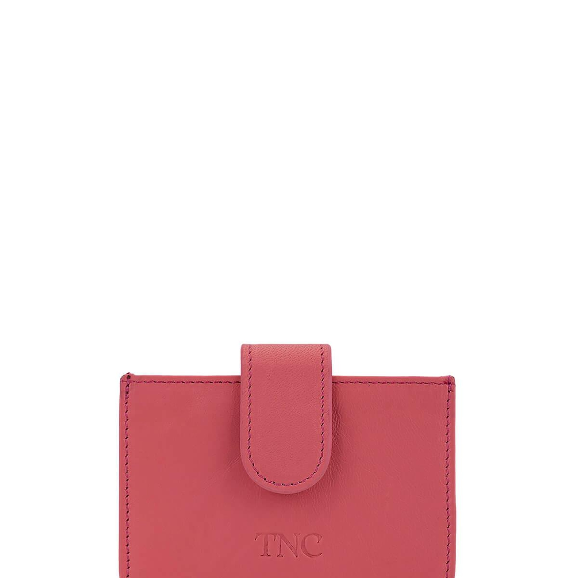 Tamer Tanca Unisex Hakiki Deri Pembe Kartlık