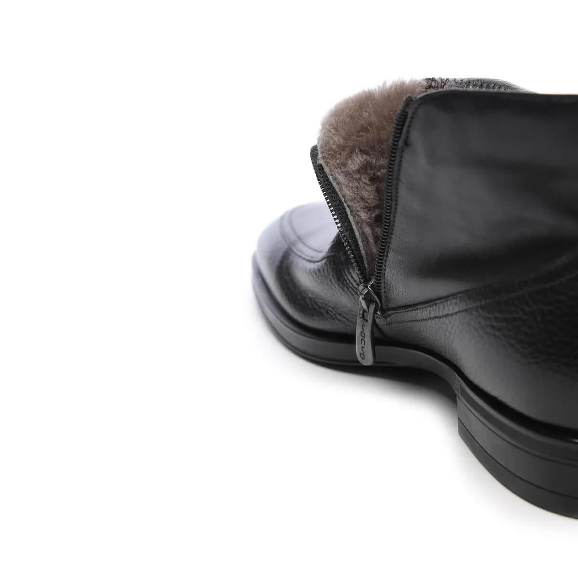 Tamer Tanca Erkek Hakiki Deri Siyah Klasik Bot