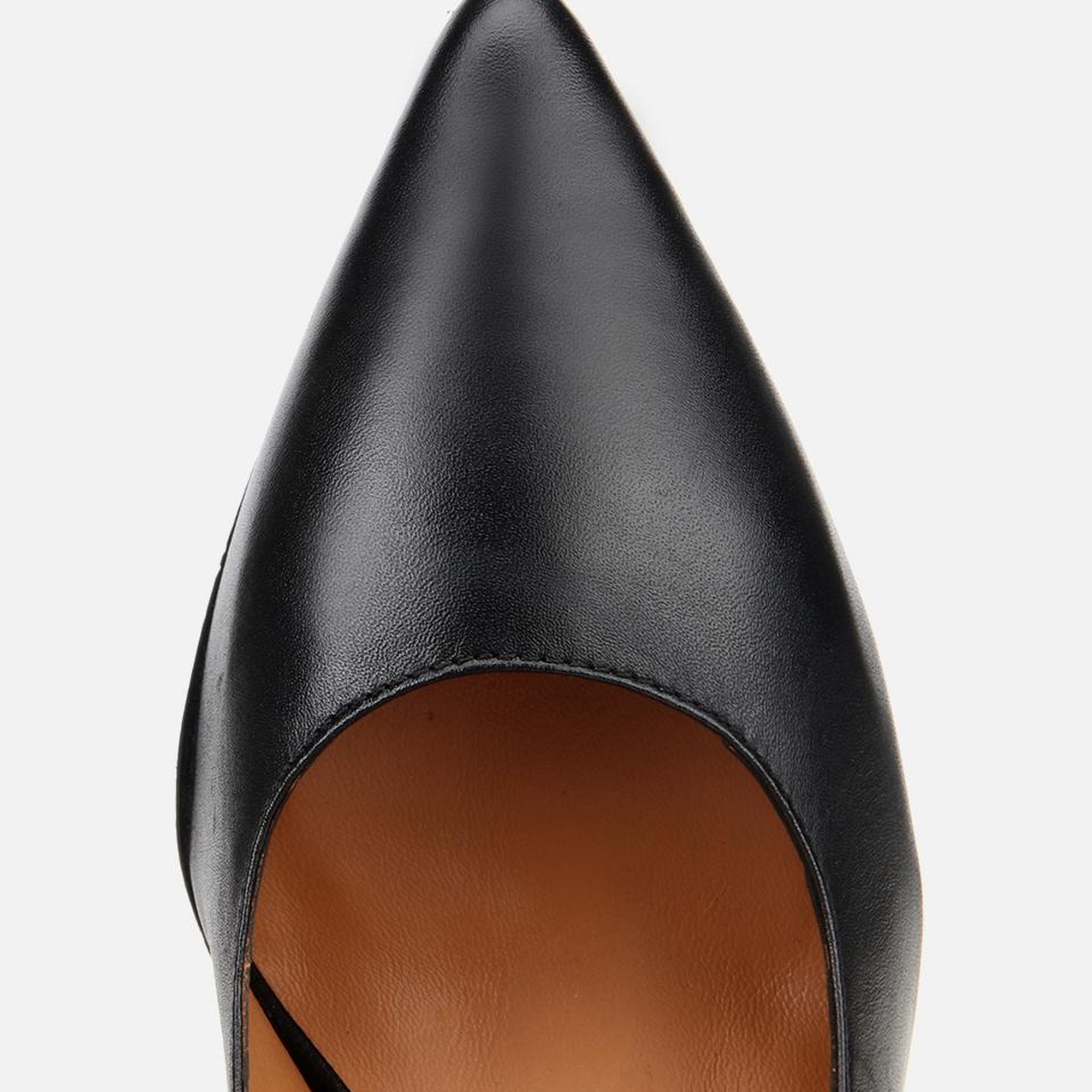 Kadın Deri Siyah Esnek Tabanlı Stiletto