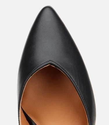  Kadın Deri Siyah İnce Topuklu Stiletto