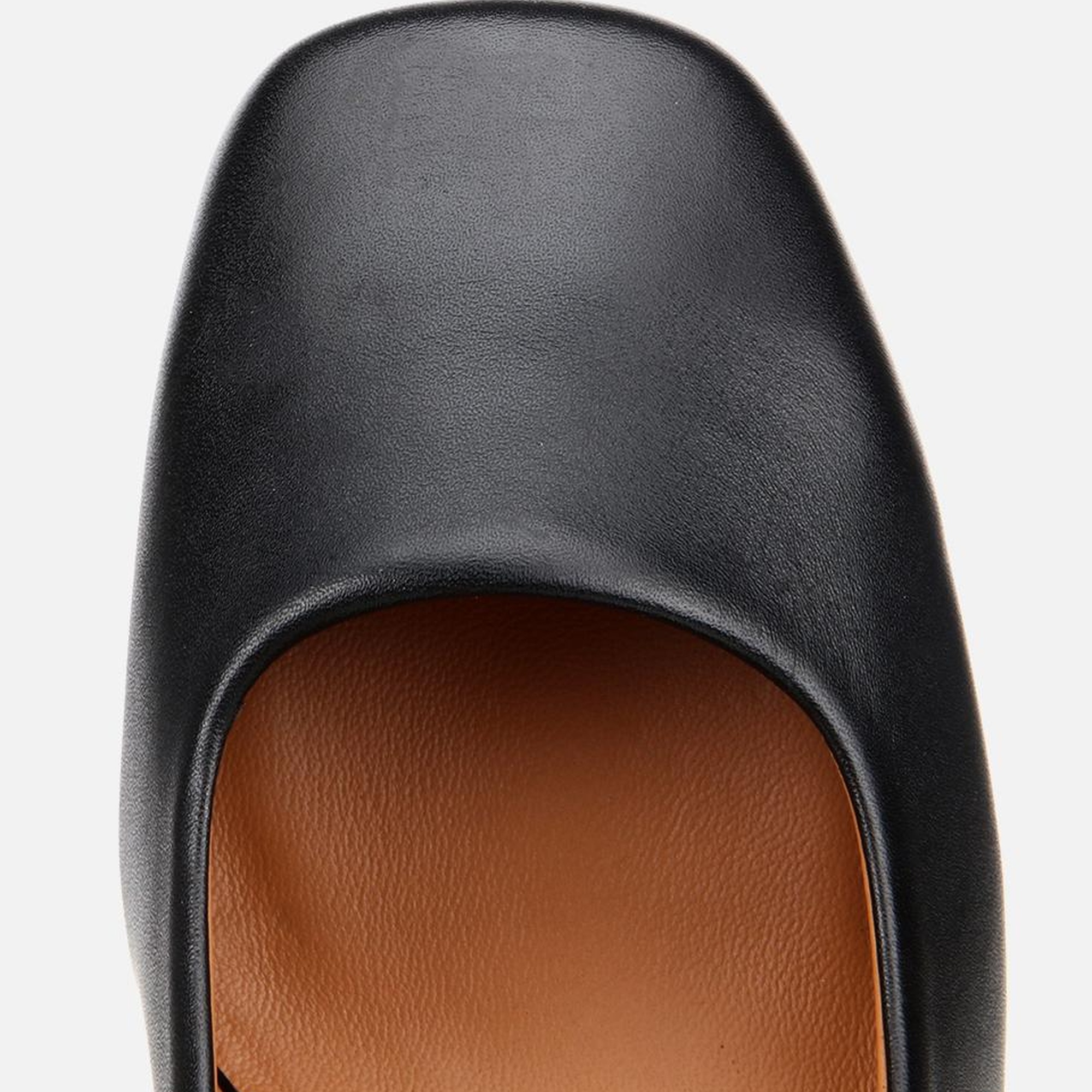 Kadın Deri Siyah Mary Jane Kalın Topuklu Ayakkabı