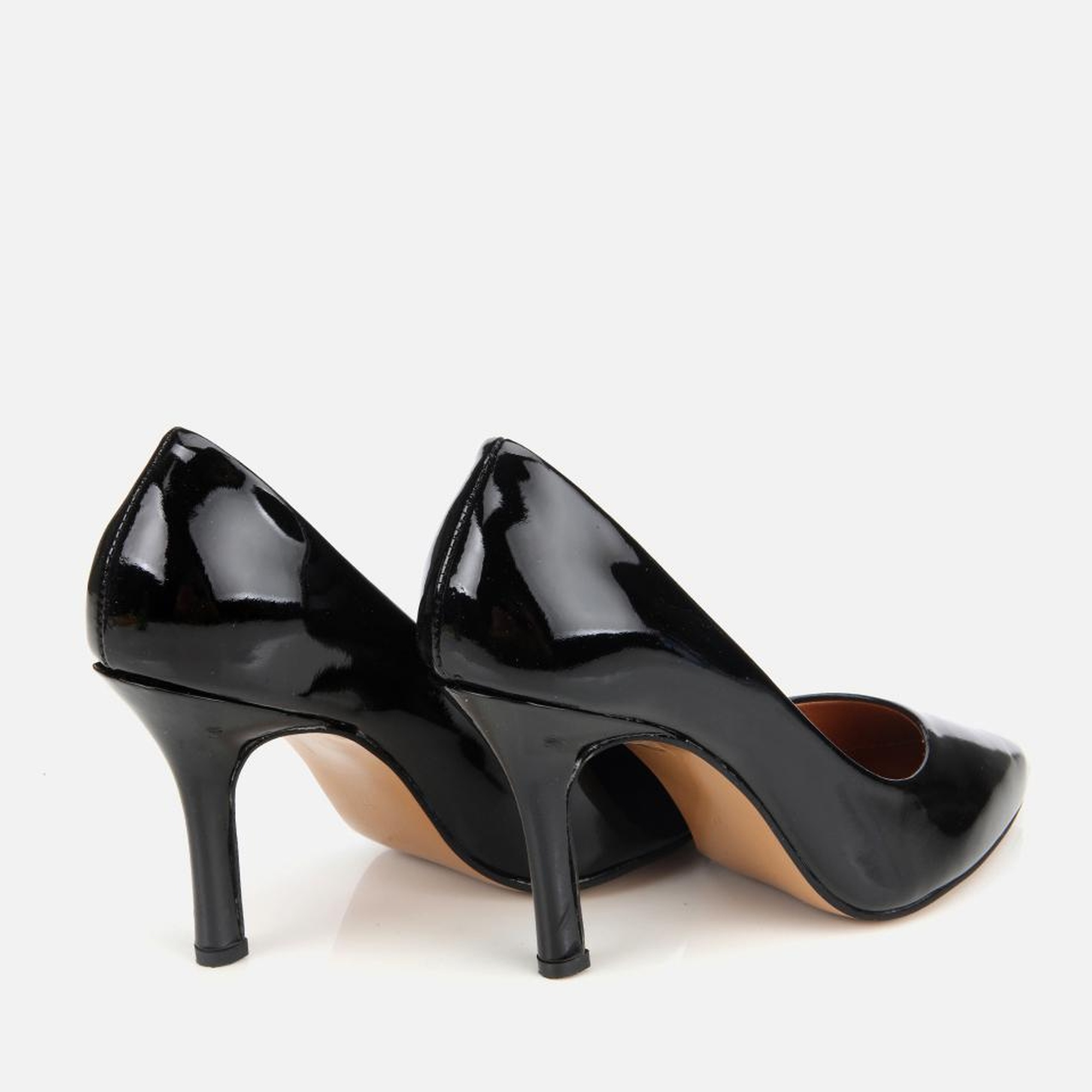 Kadın Rugan Deri Siyah Stiletto