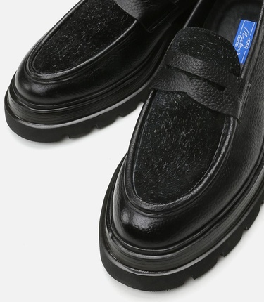  Erkek Deri Siyah Loafer