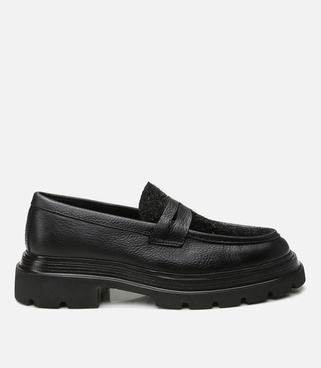  Erkek Deri Siyah Loafer