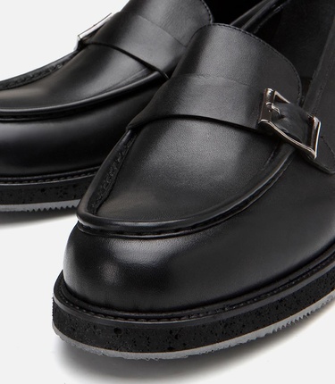  Erkek Deri Siyah Loafer