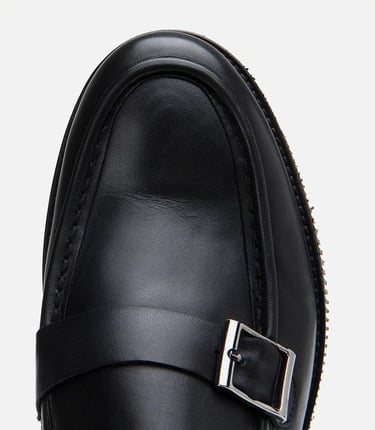  Erkek Deri Siyah Loafer