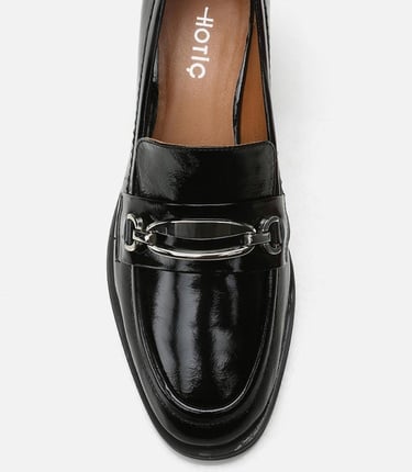  Kadın Deri Siyah Loafer