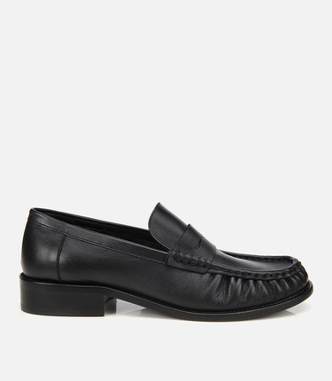  Kadın Deri Siyah Günlük Loafer