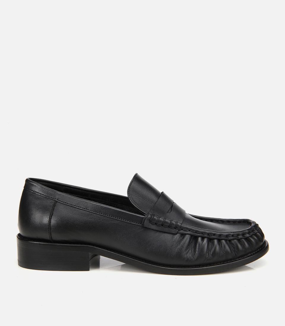  Kadın Deri Siyah Günlük Loafer