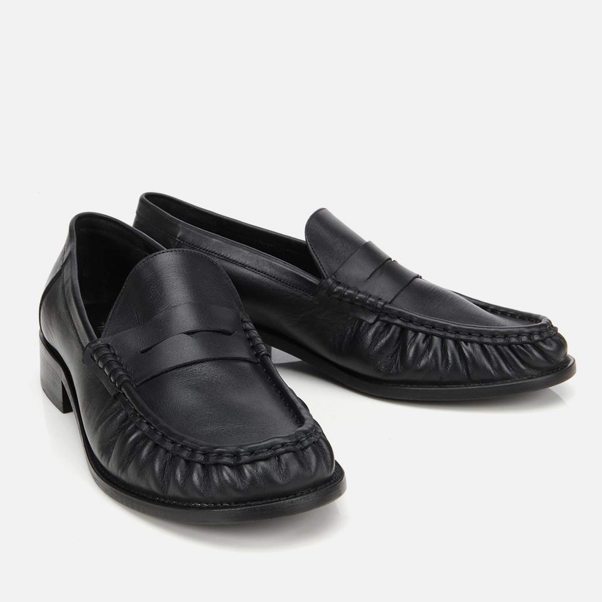 Kadın Deri Siyah Günlük Loafer