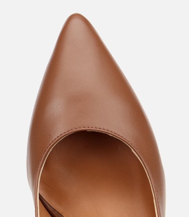  Kadın Deri Taba Esnek Tabanlı Stiletto