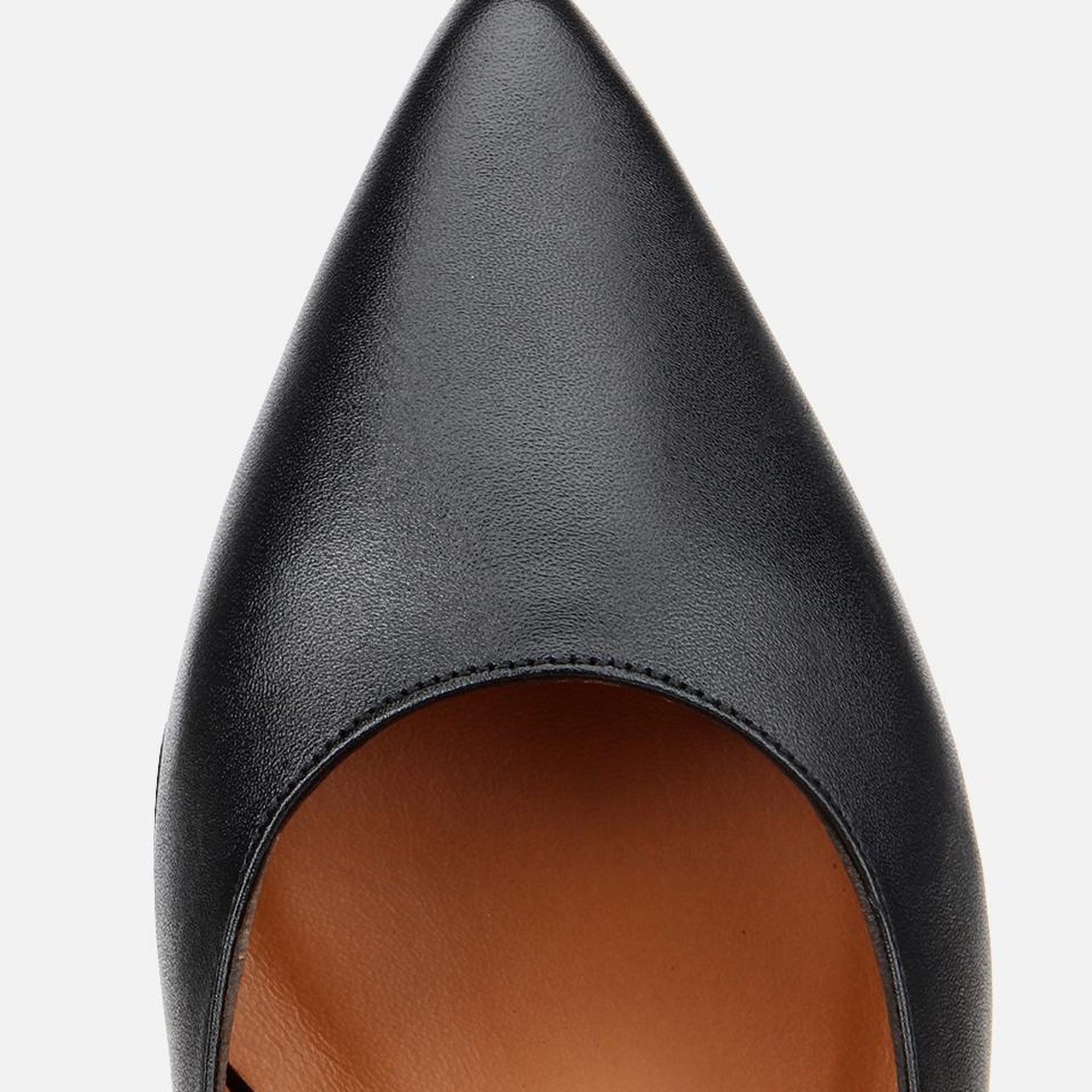 Kadın Deri Siyah Esnek Tabanlı Stiletto