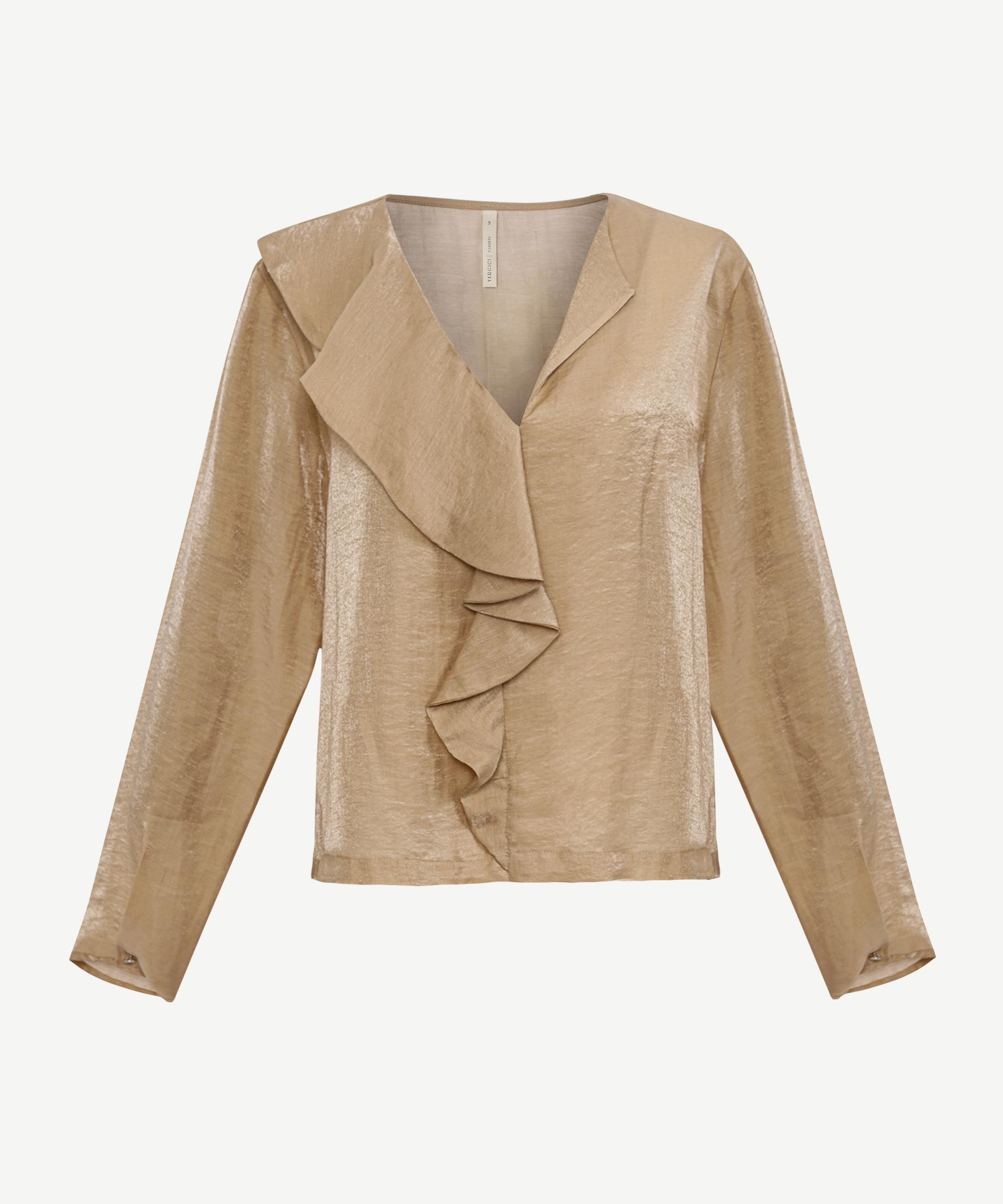  YARGICI Regular V Yaka Uzun Kol Bluz