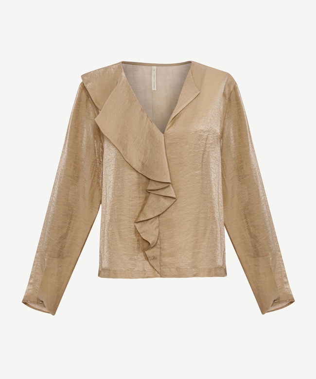  YARGICI Regular V Yaka Uzun Kol Bluz