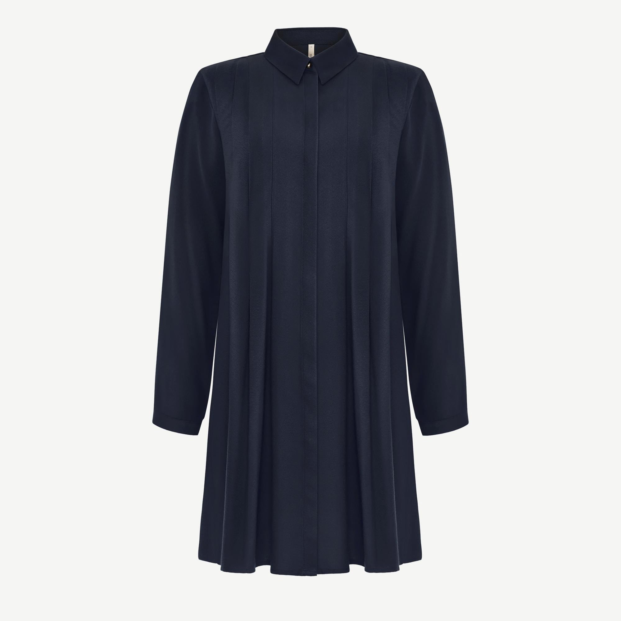 YARGICI Bol Gömlek Yaka Uzun Kol Elbise