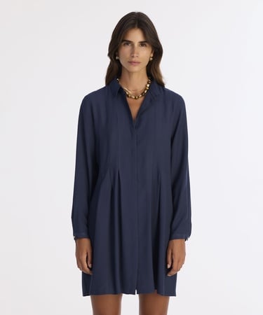  YARGICI Bol Gömlek Yaka Uzun Kol Elbise