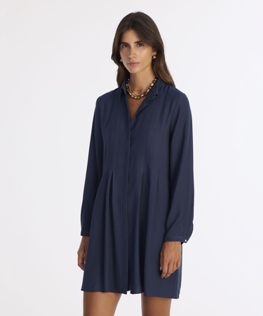  YARGICI Bol Gömlek Yaka Uzun Kol Elbise