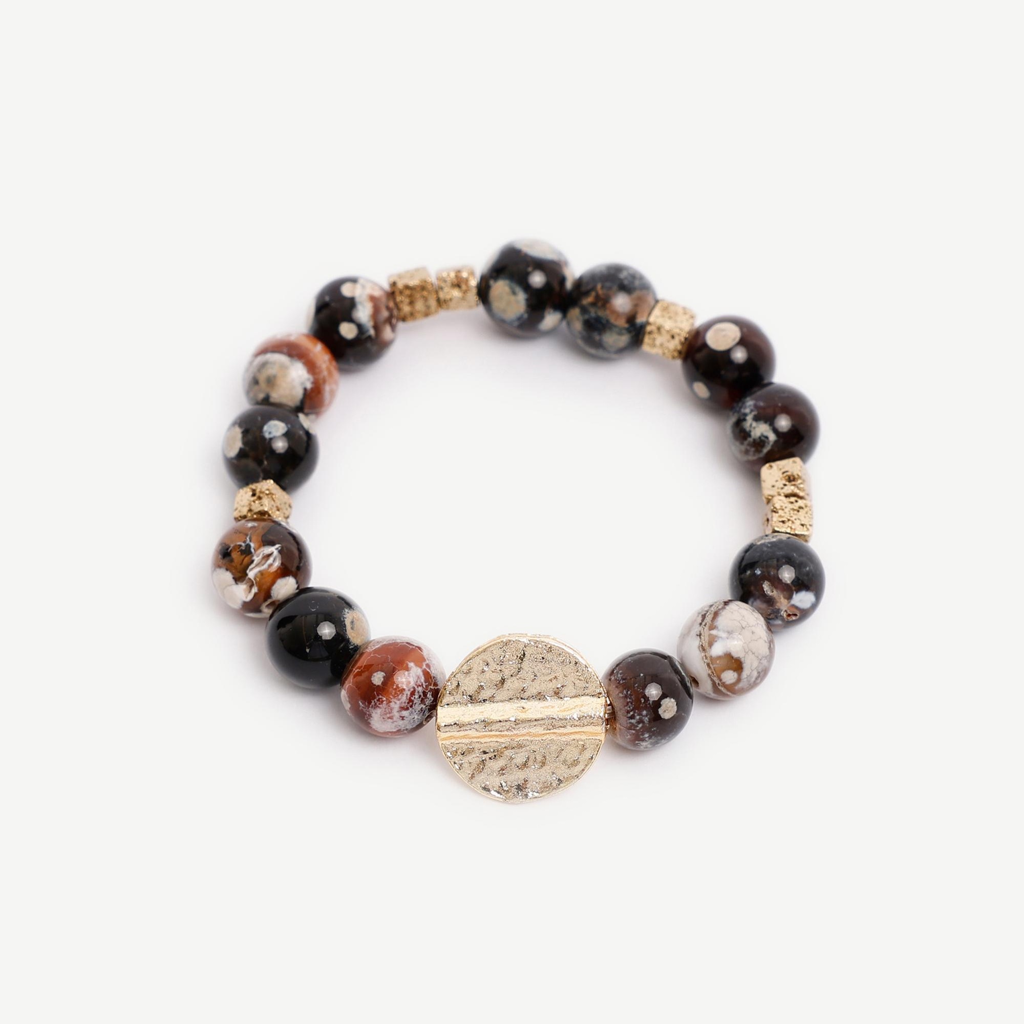 YARGICI Akik Ve Lav Taşı İçerikli Bileklik