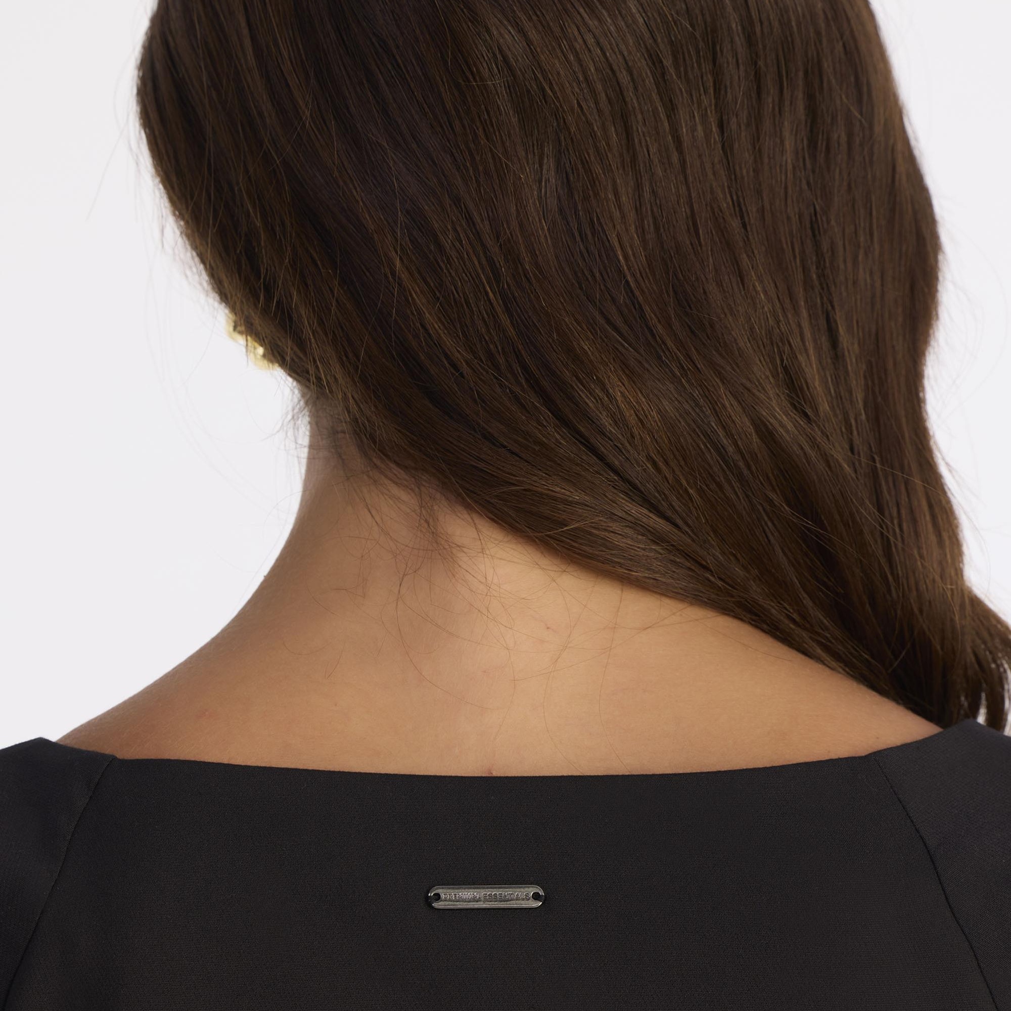 YARGICI Düğmeli Dizaltı Elbise