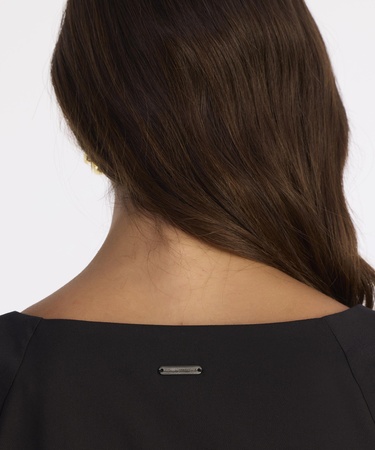  YARGICI Düğmeli Dizaltı Elbise