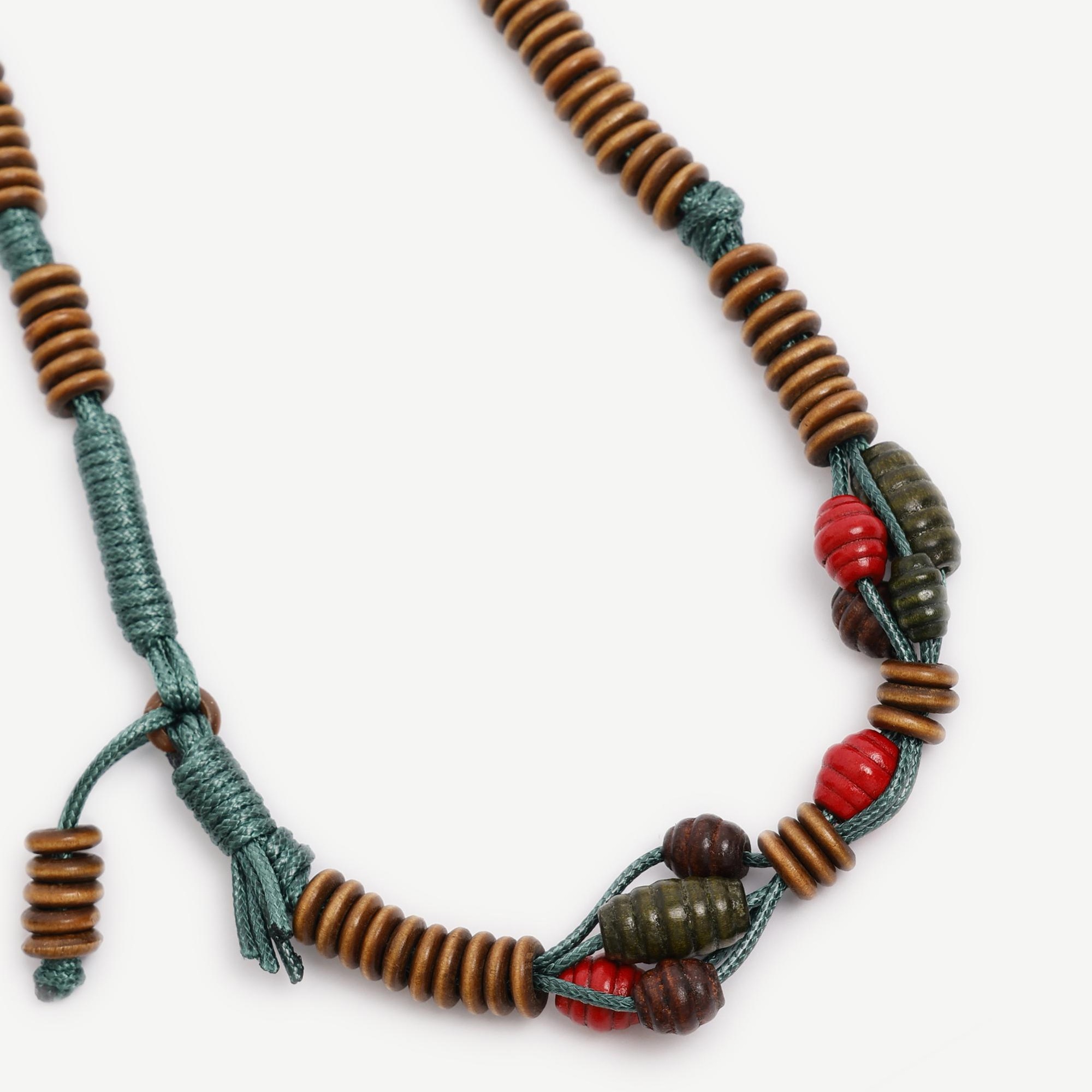 YARGICI Ahşap Boncuklu Uzun Kolye