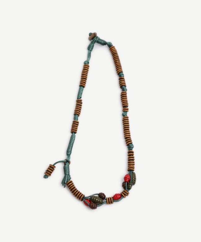  YARGICI Ahşap Boncuklu Uzun Kolye