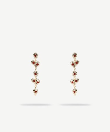  YARGICI Kalp Figürlü Sallantılı Küpe