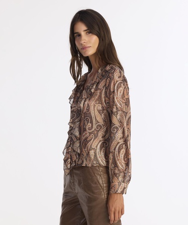  YARGICI Regular V Yaka Uzun Kol Bluz