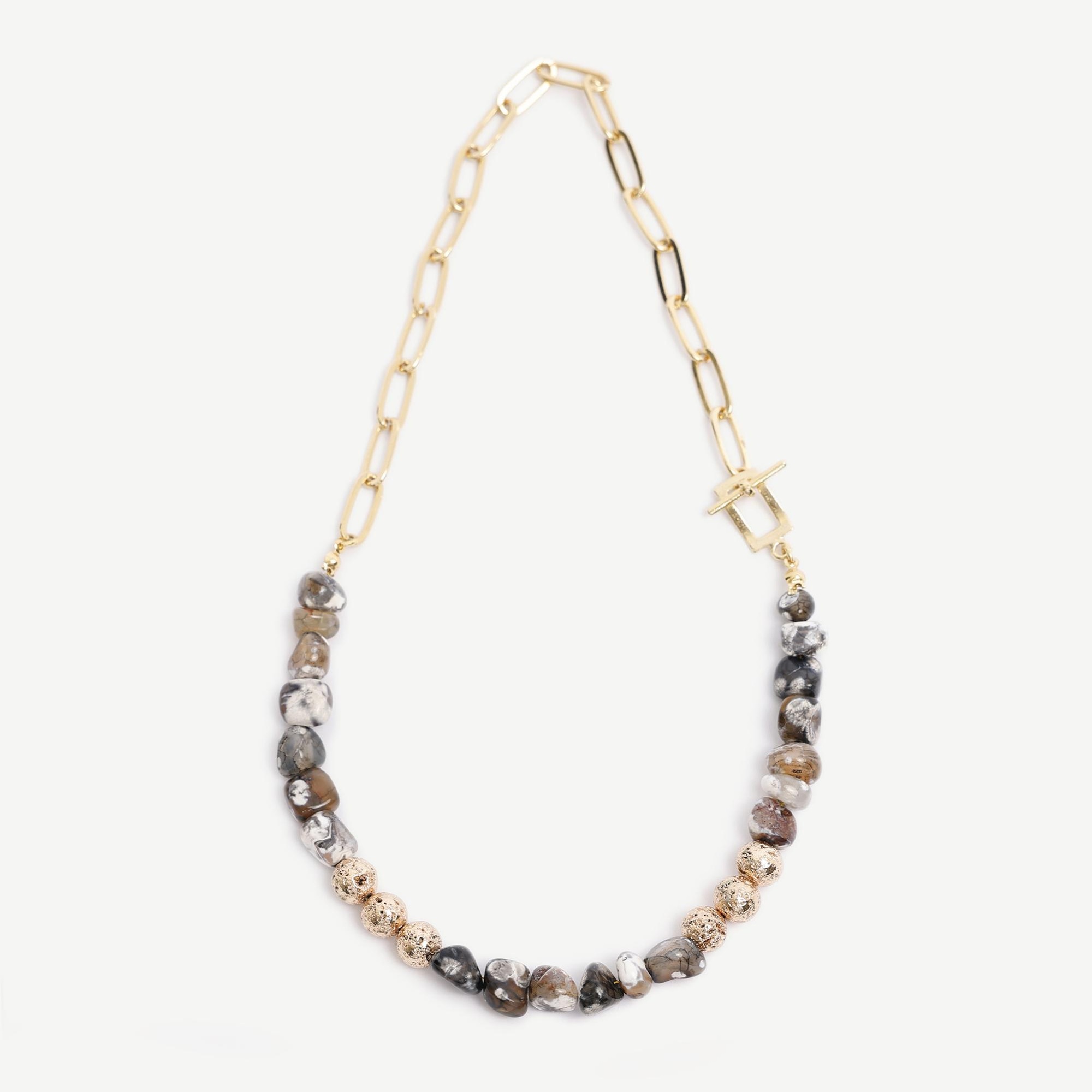 YARGICI Akik İçerikli Kolye