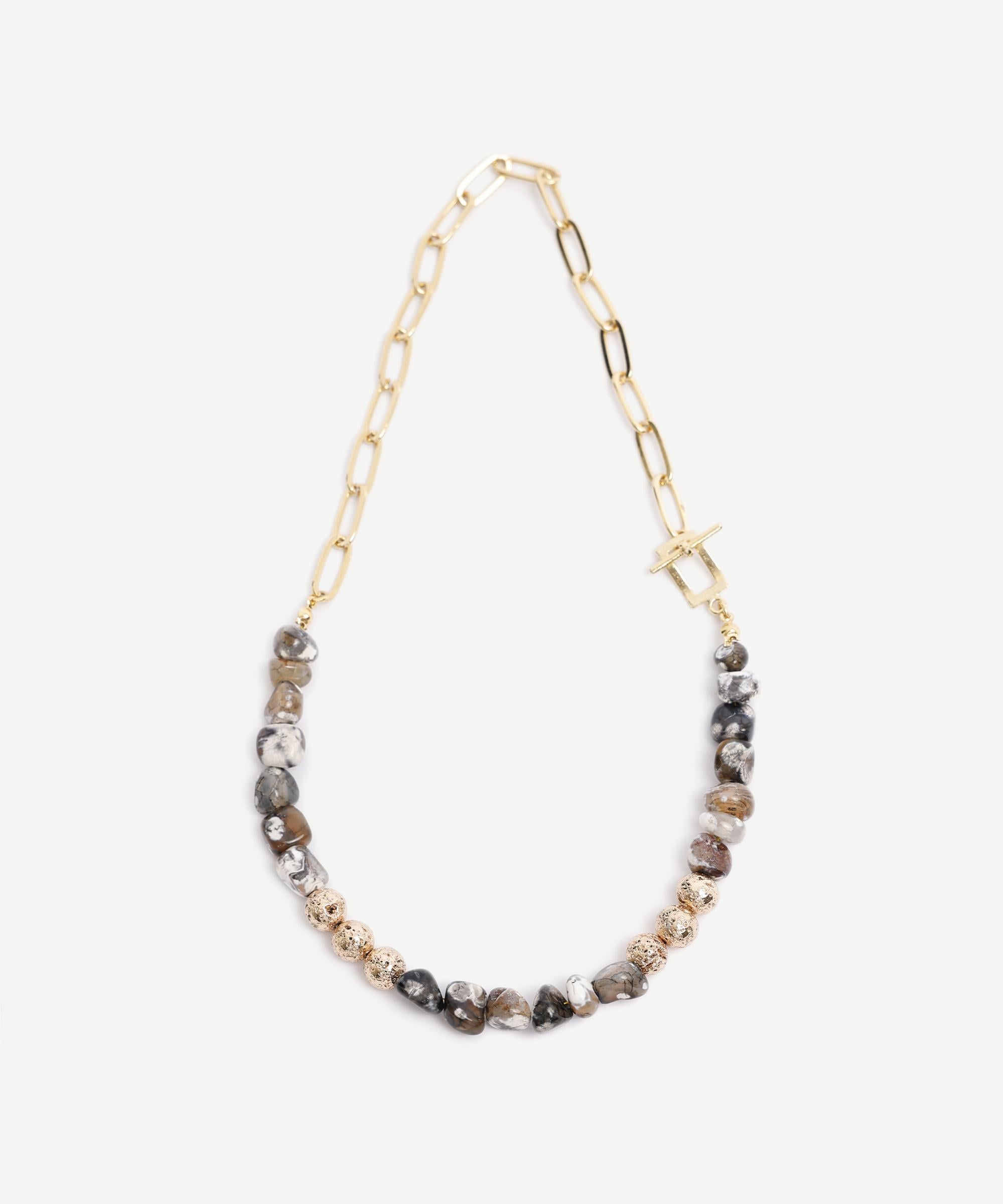  YARGICI Akik İçerikli Kolye