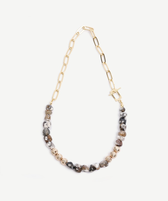  YARGICI Akik İçerikli Kolye