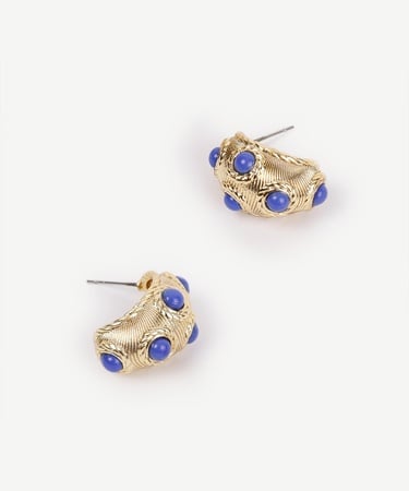  YARGICI Dokulu Gold Küpe