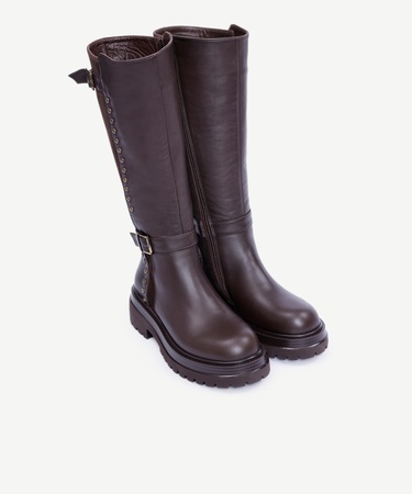  YARGICI Trock Detaylı Deri Çizme